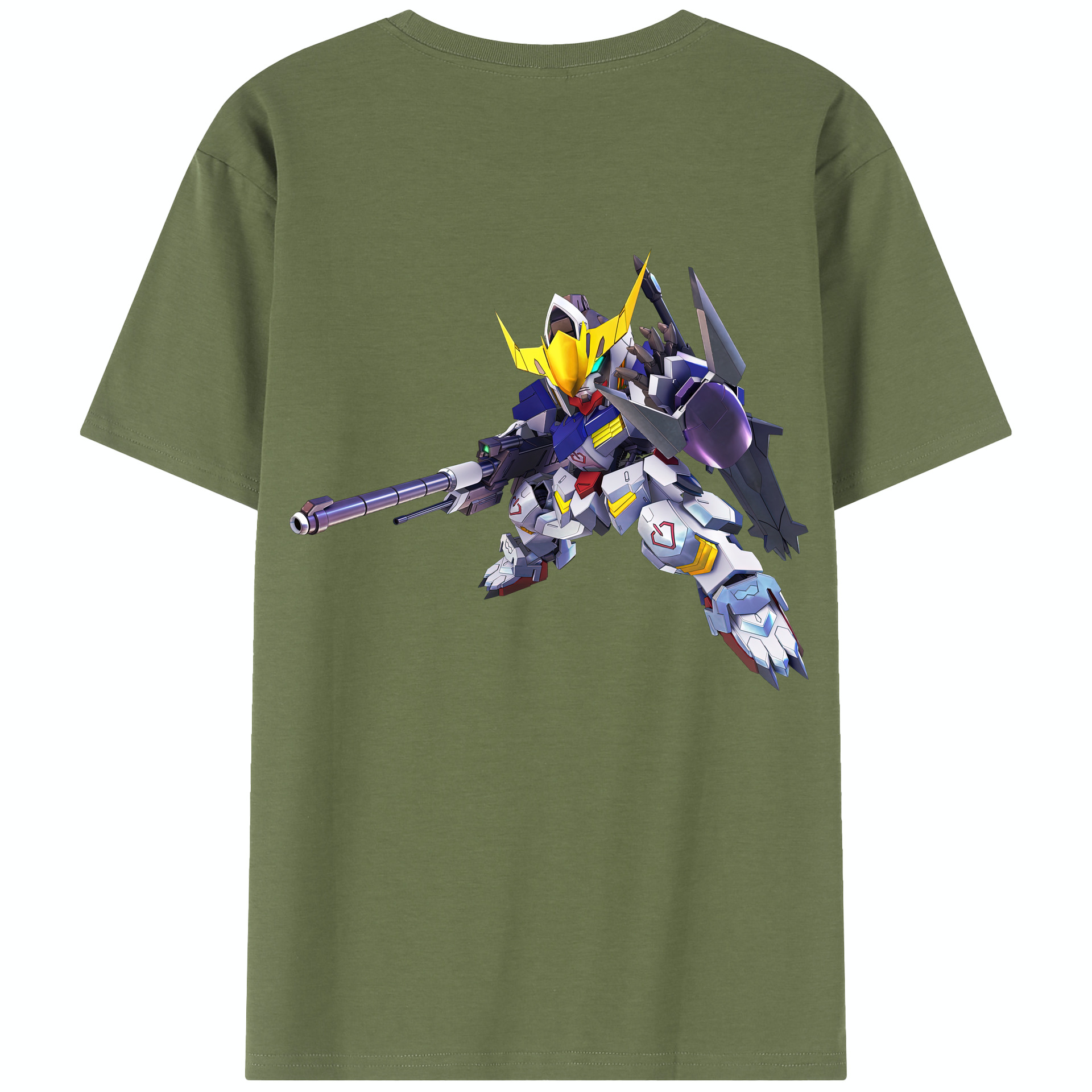 （画像用） 機動戦士ガンダム Mobile Suit Gundam 綿100％半袖Tシャツ（背面プリント）